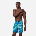 Quần Bơi Nam Speedo Print Lookout 18" - Xanh Dương - Supersports Vietnam
