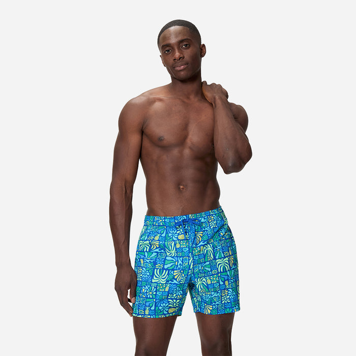 Quần Bơi Nam Speedo Print Redondo Edge Volley 16" - Xanh Dương - Supersports Vietnam