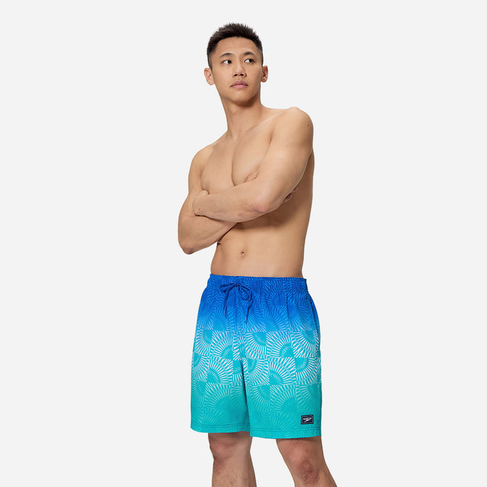 Quần Bơi Nam Speedo Print Redondo Edge Volley 18" - Xanh Dương - Supersports Vietnam