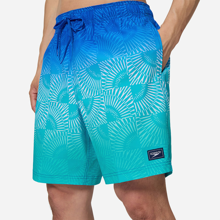 Quần Bơi Nam Speedo Print Redondo Edge Volley 18" - Xanh Dương - Supersports Vietnam