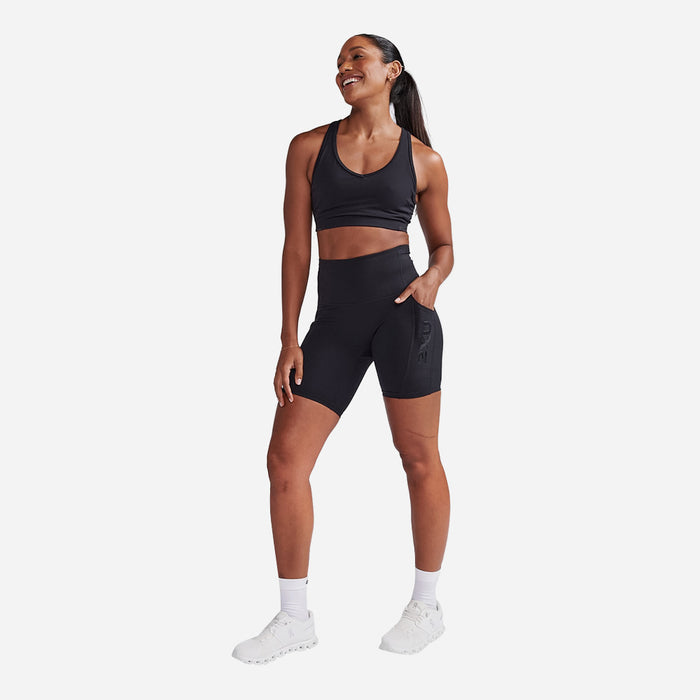 Quần Ngắn Bó Cơ Nữ 2XU Form Stash Hi-Rise - Đen - Supersports Vietnam