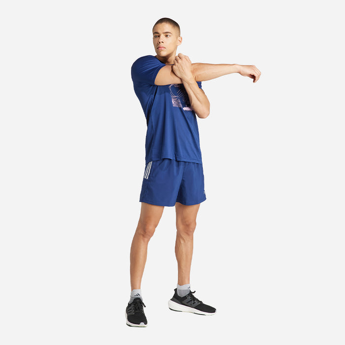 Quần Ngắn Nam Adidas Own The Run - Xanh Dương - Supersports Vietnam