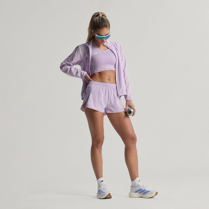 Quần Ngắn Thể Thao Nữ Adidas Adizero Essentials Running Split - Tím - Supersports Vietnam