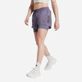 Quần Ngắn Thể Thao Nữ Adidas Own The Run Climacool 2-In-1 - Tím - Supersports Vietnam