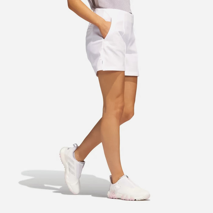Quần Ngắn Thể Thao Nữ Adidas Pintuck 5-Inch Pull-On Golf - Trắng - Supersports Vietnam
