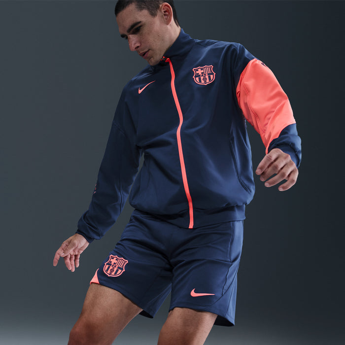 Quần Ngắn Thể Thao Nam Nike F.C. Barcelona Strike Dri-Fit Total 90 Knit - Xanh Navy - Supersports Vietnam