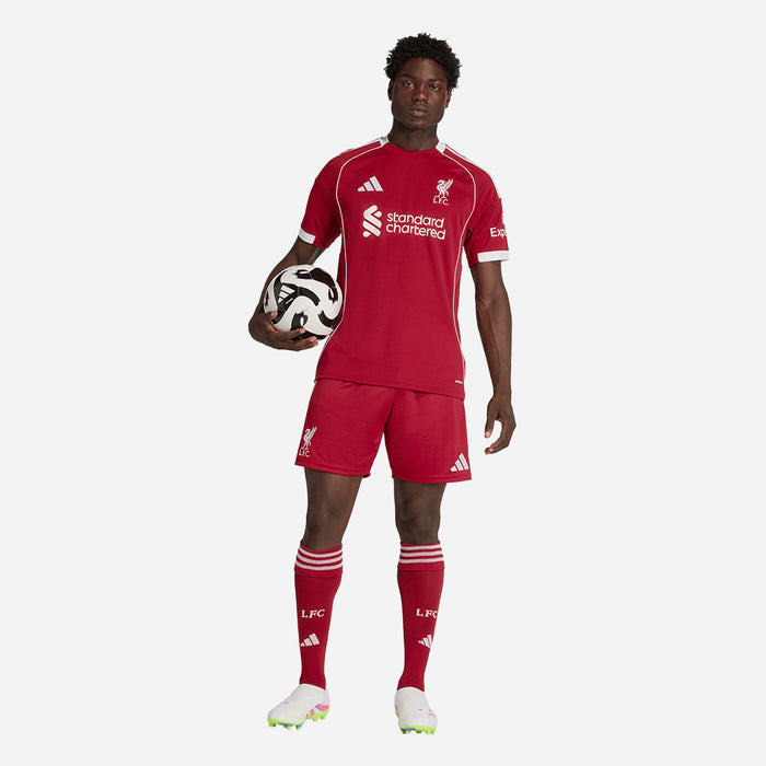 Quần Ngắn Thể Thao Nam Adidas Liverpool Sân Nhà 25/26 Replica - Đỏ - Supersports Vietnam