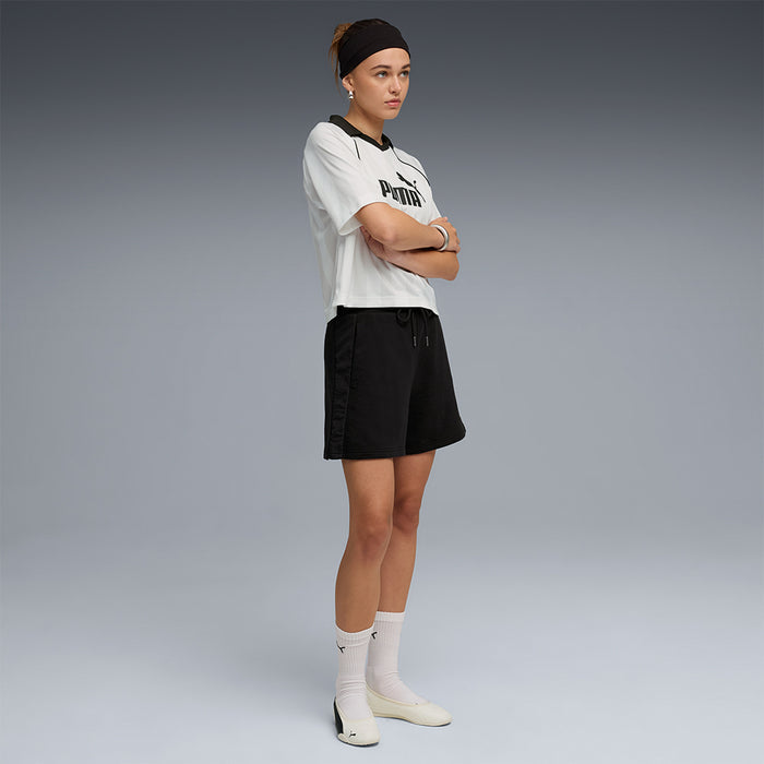 Quần Ngắn Thời Trang Nữ Puma Her High-Waist 5 Inch - Đen - Supersports Vietnam