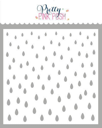 Raindrops Stencil