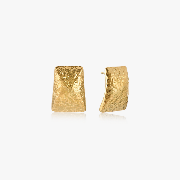 Rectangle Hammered Earrings