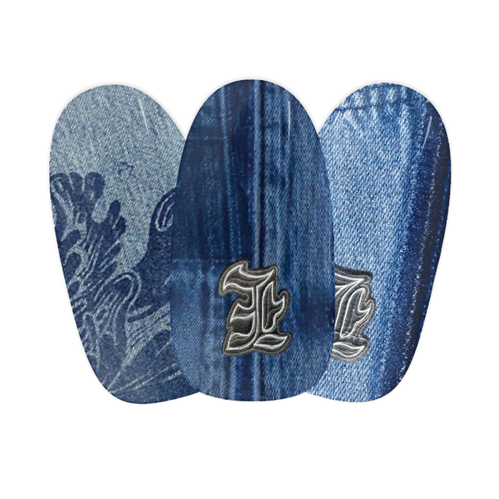 reserve boy denim maniac nails gelstickers nail art