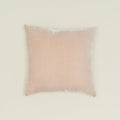 Reversible Velvet + Linen Pillow - Blush
