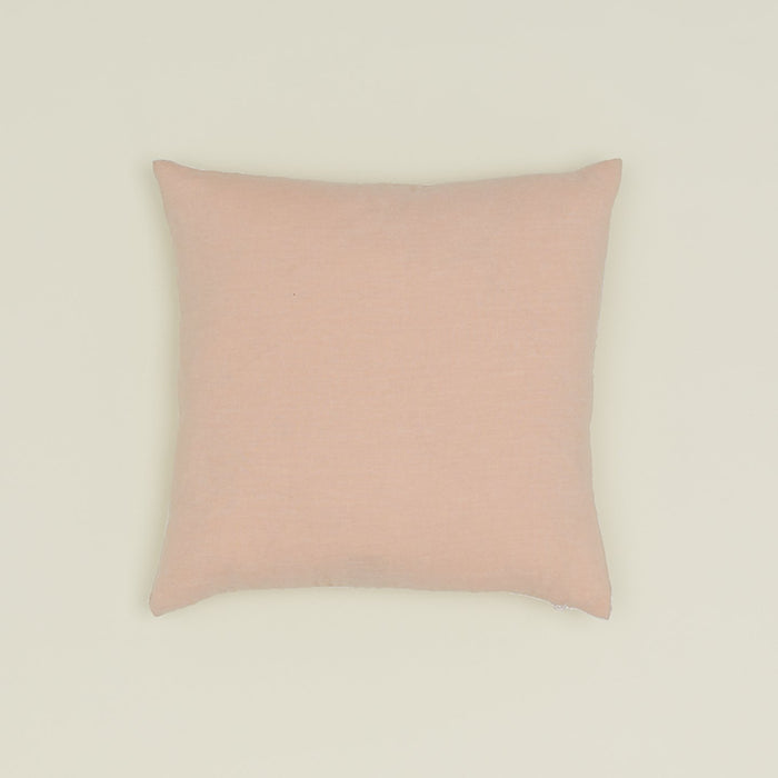 Reversible Velvet + Linen Pillow - Blush