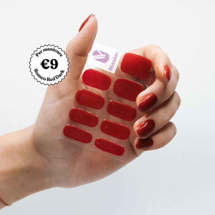 Romeo Red Dark - Maniac gel nail stickers