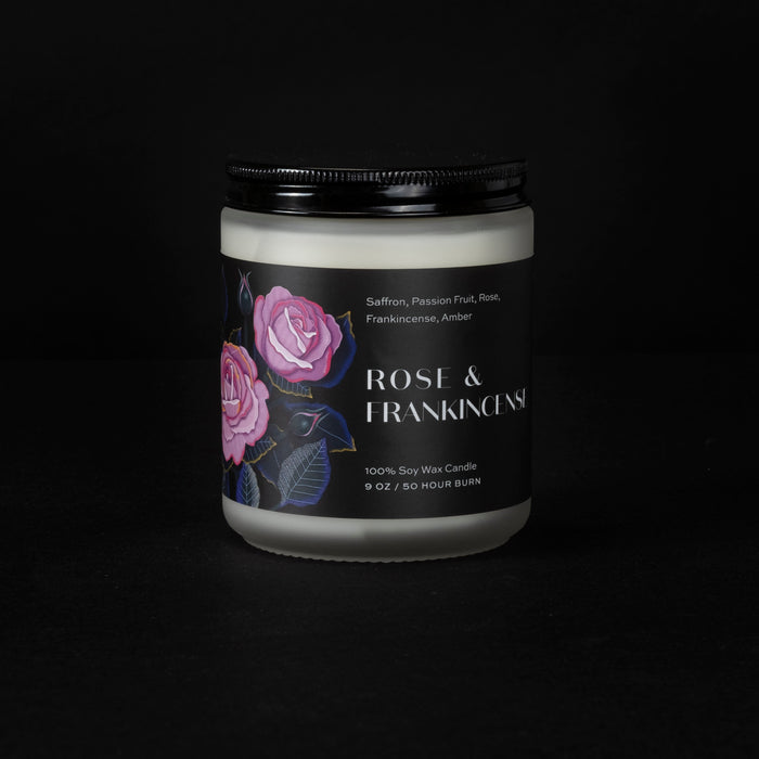 Rose & Frankincense Soy Candle