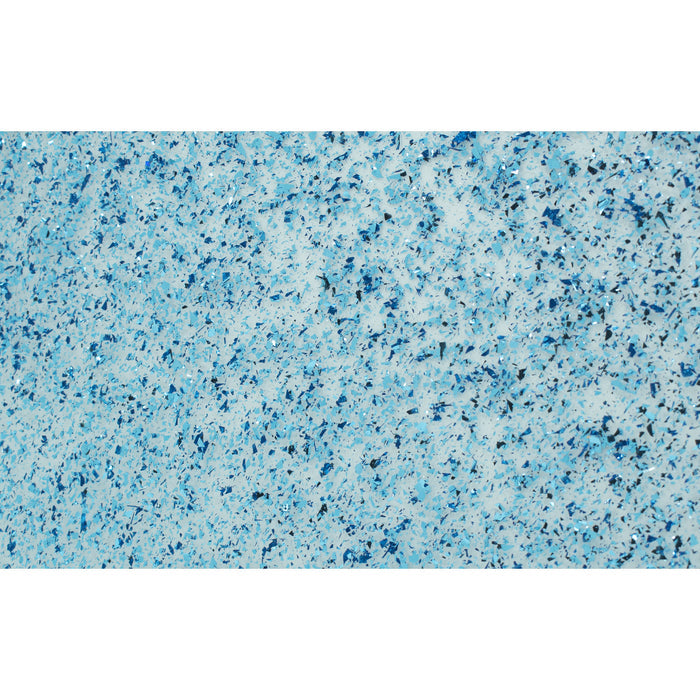 Royal Azure Blue Holo Glitz Acrylic Rectangle