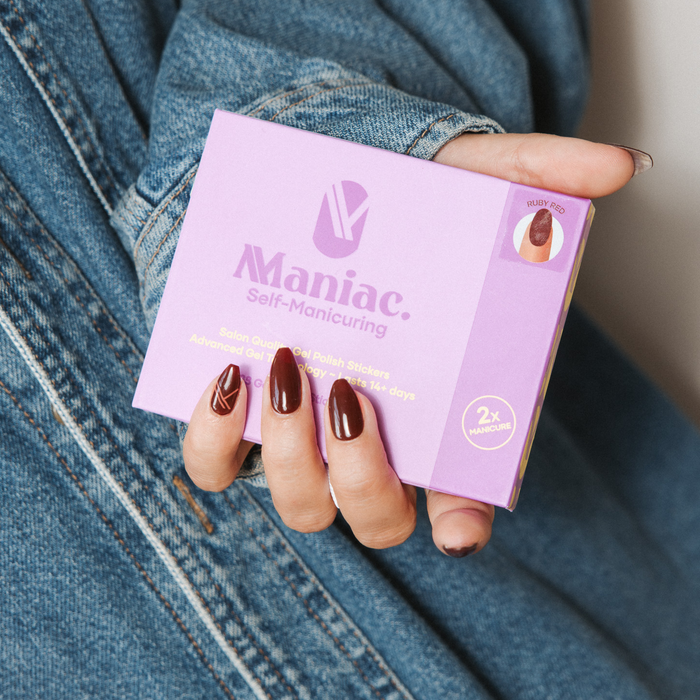 Ruby Red - Maniac gel nail stickers