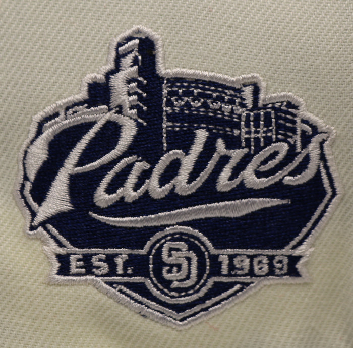 SAN DIEGO PADRES (ESTABLISH 1969) NEW ERA 59FIFTY FITTED (GREY UNDER VISOR)