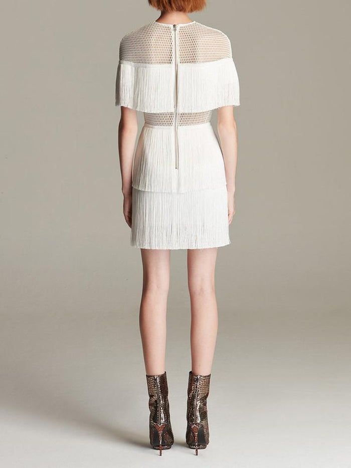 Sexy Fringed Hollow Party Dress