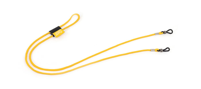 sunski sunglasses retainer yellow laydown angle