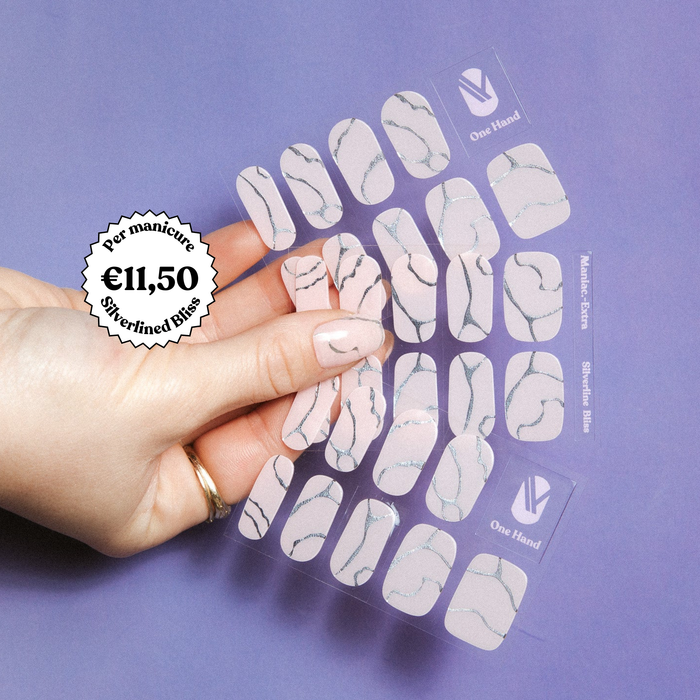 Silverlined bliss - Maniac gel nail stickers