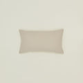 Simple linen pillow in flax