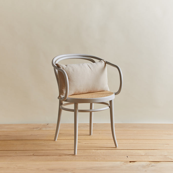 Simple linen pillow in flax