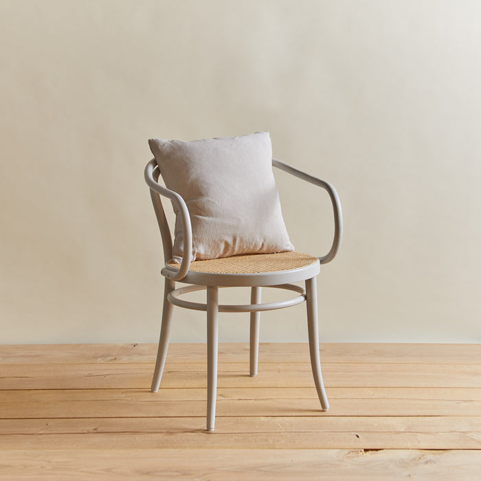 Simple linen pillow in light grey