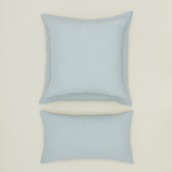 Simple linen pillow in sky