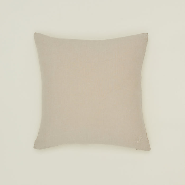 Simple linen pillow in flax