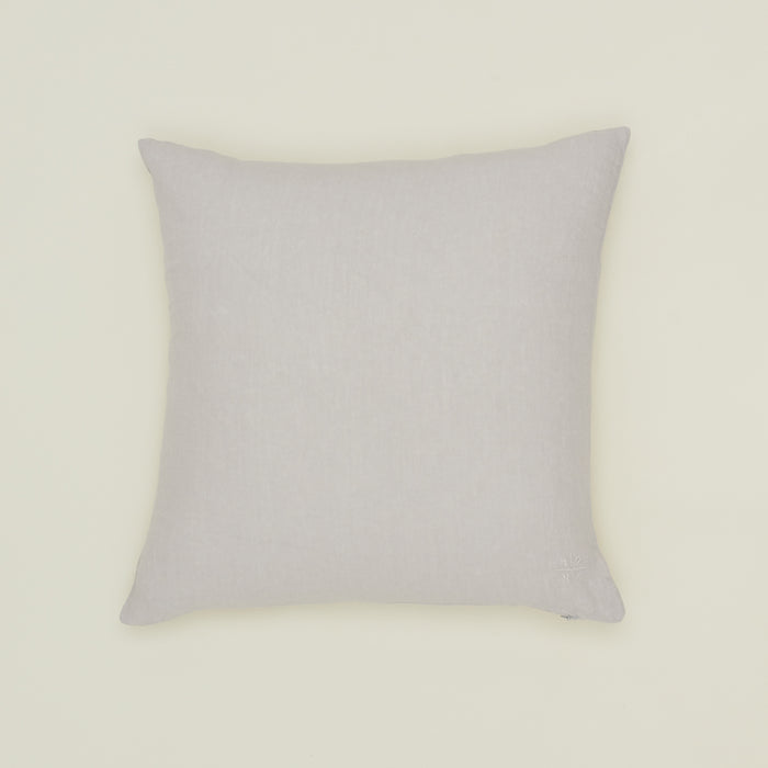 Simple linen pillow in light grey