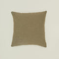 Simple linen pillow in olive