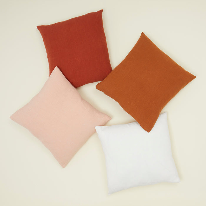 Simple Linen 22x22 Pillow - Petal