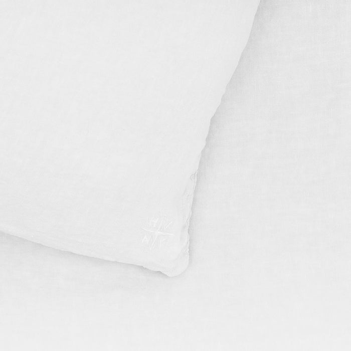 Simple Linen Euro Sham - White