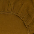 Simple Linen Fitted Sheet - Bronze