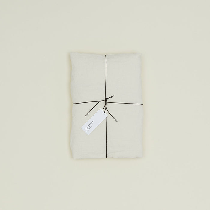 Simple Linen Fitted Sheet - Ivory