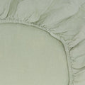 Simple Linen Fitted Sheet - Sage