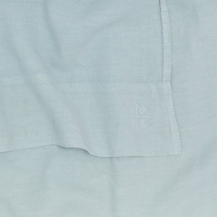 Simple Linen Flat Sheet - Sky