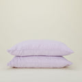 Simple Linen Pillowcases, Set of 2 - Lilac