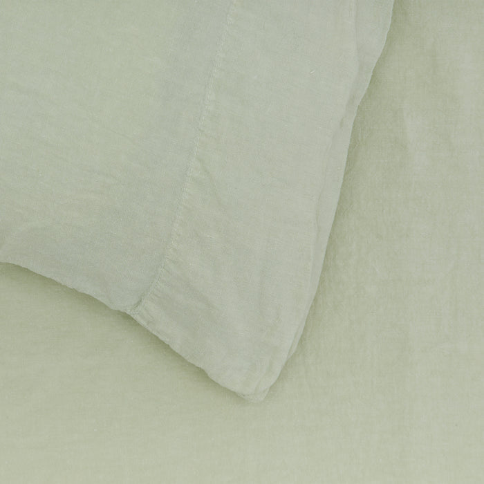 Simple Linen Pillowcases, Set of 2 - Sage