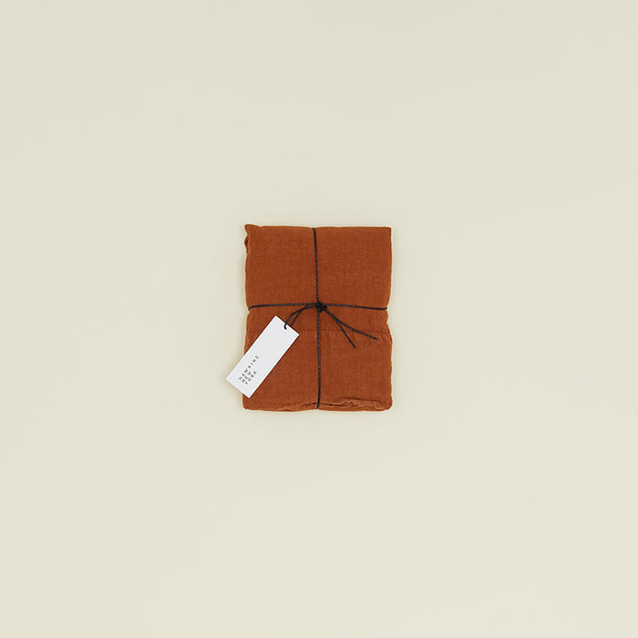 Simple Linen Pillowcases - Terracotta