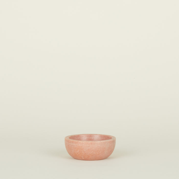 Small Simple Marble Bowl in Pink.