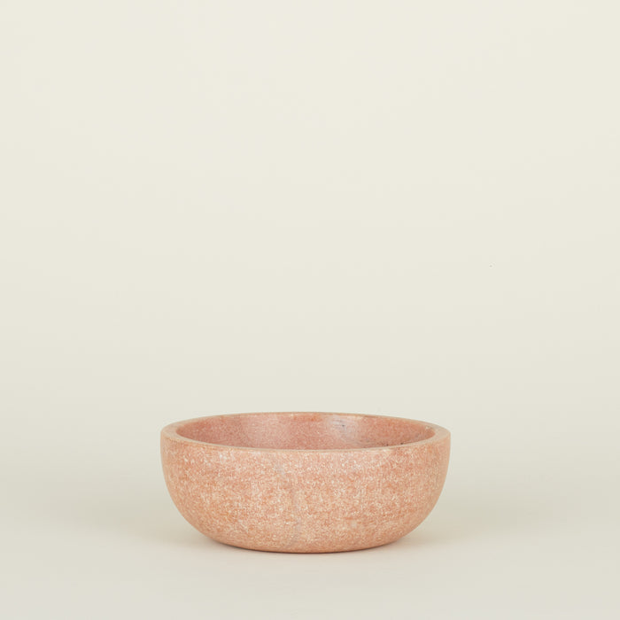 Large Simple Marble Bowl in Pink.