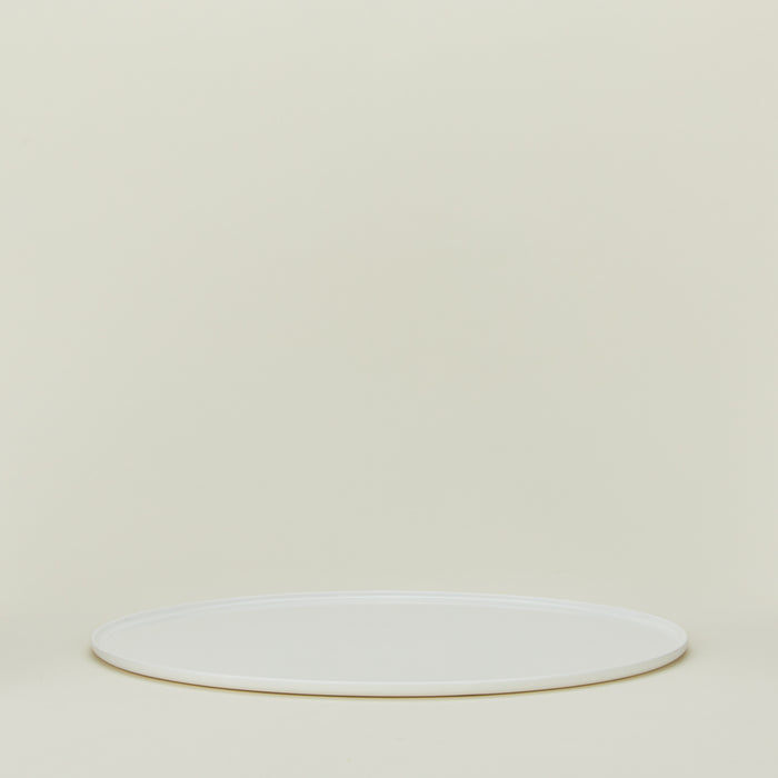 Simple porcelain serving platter in white