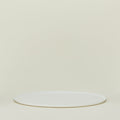 Simple porcelain serving platter in white