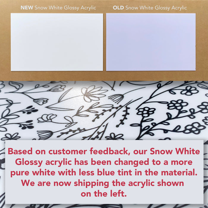 Snow White Gloss 1/8 Inch