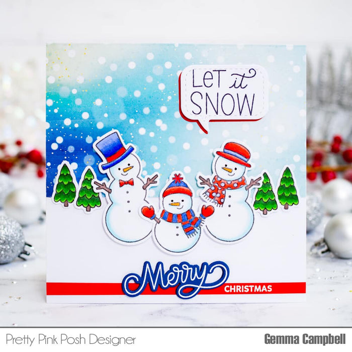 Snowfall Stencil