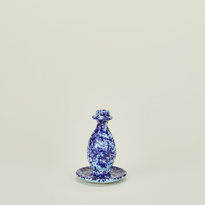 Large splatterware candle holder