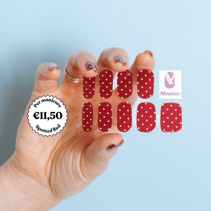 Spotted Red - Maniac gel nail stickers