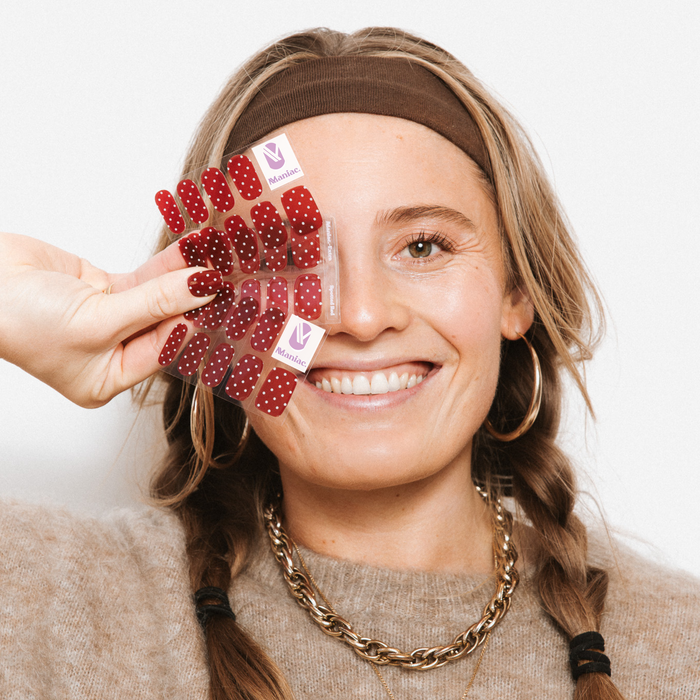 Spotted Red - Maniac gel nail stickers
